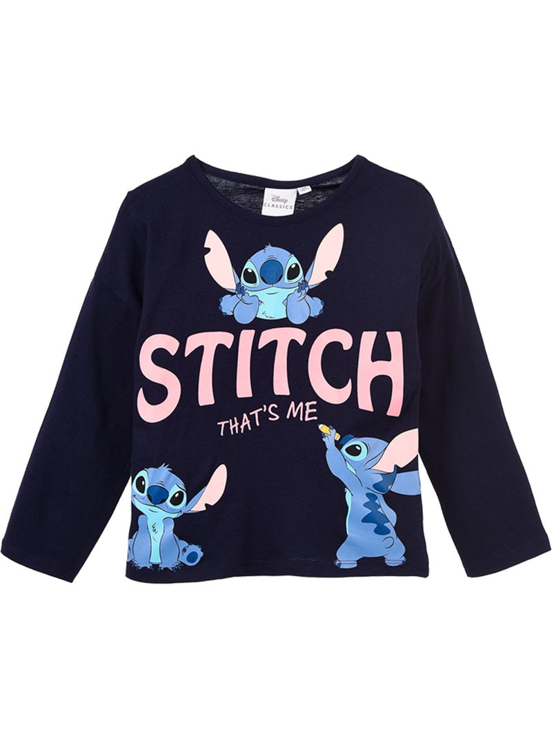 T-shirt Lilo & Stitch Marine | Licence Officielle Bleu - Kiabi