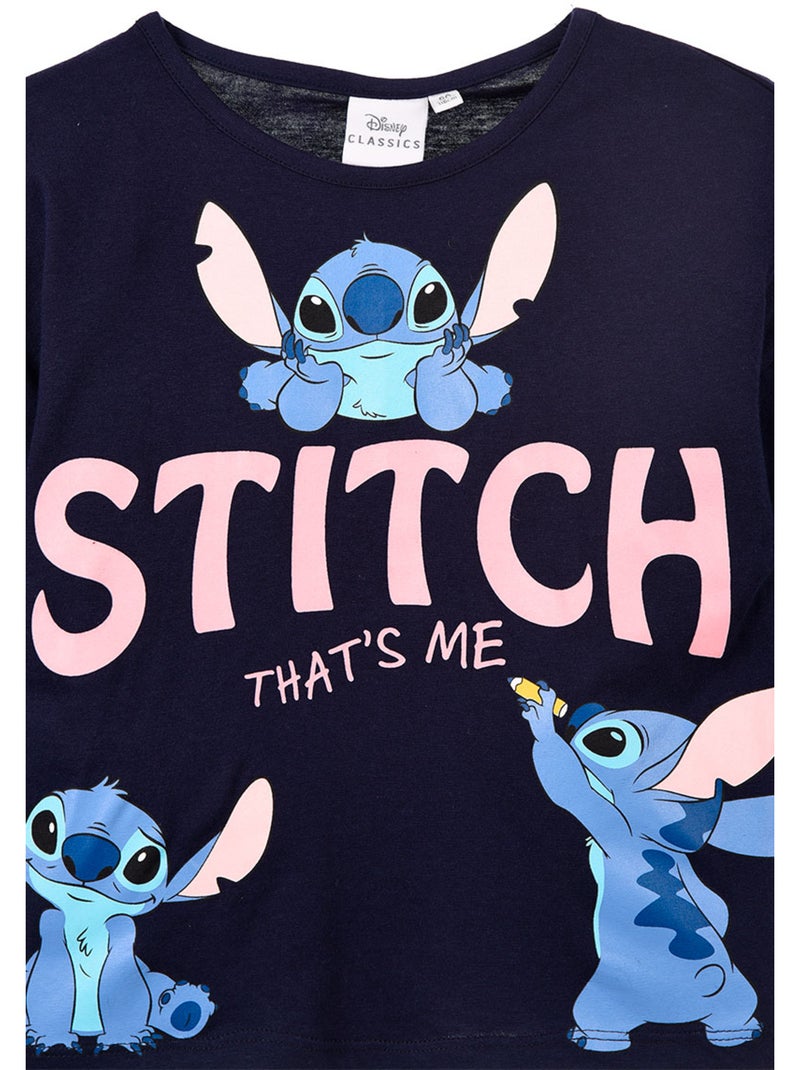 T-shirt Lilo & Stitch Marine | Licence Officielle Bleu - Kiabi