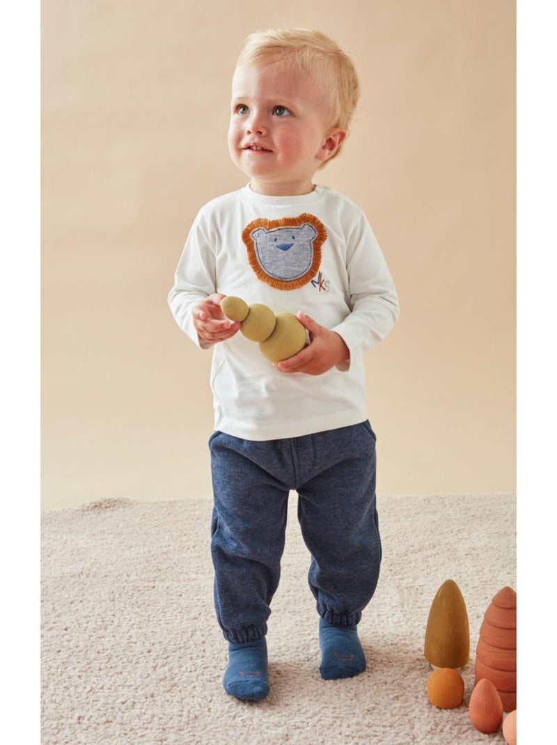 T-shirt lion, - Noukie's Blanc - Kiabi