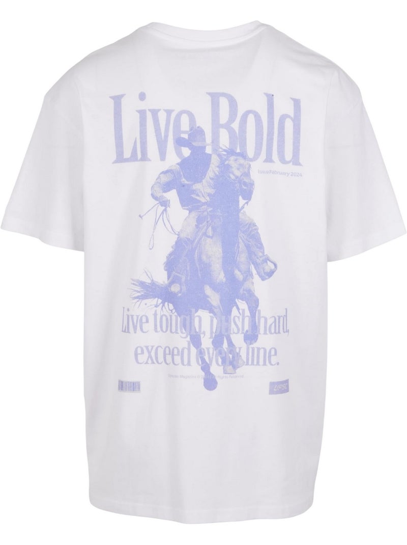 T-shirt live bold - mister tee Blanc - Kiabi