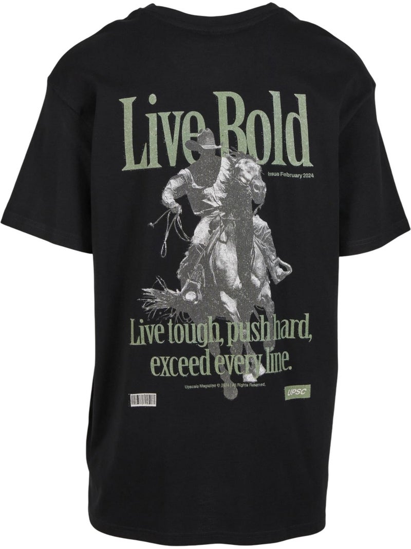 T-shirt live bold - mister tee Noir - Kiabi