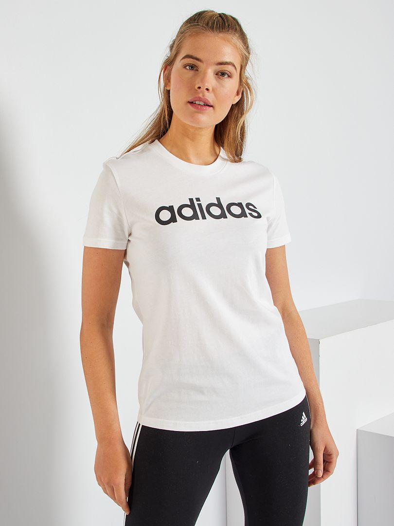 T-shirt logo 'adidas' blanc - Kiabi