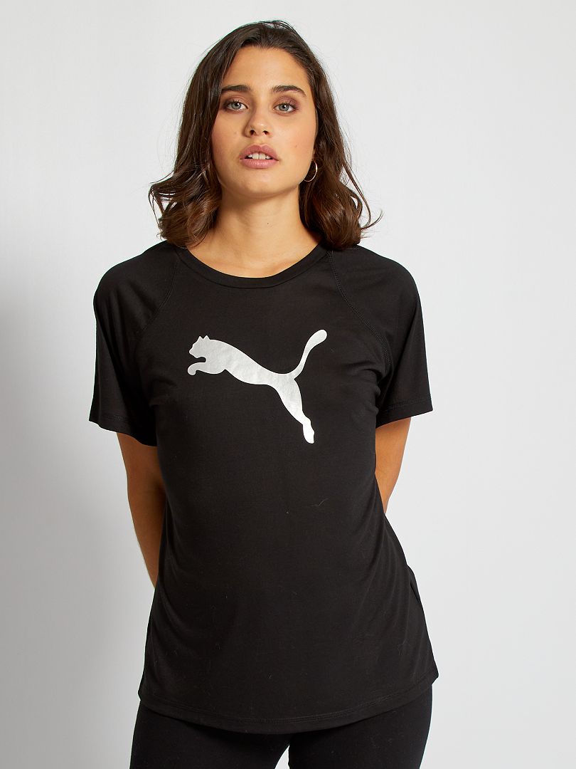 T-shirt logo 'Puma' noir - Kiabi