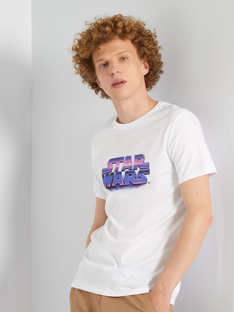 T-shirt logo 'Star Wars' blanc - Kiabi