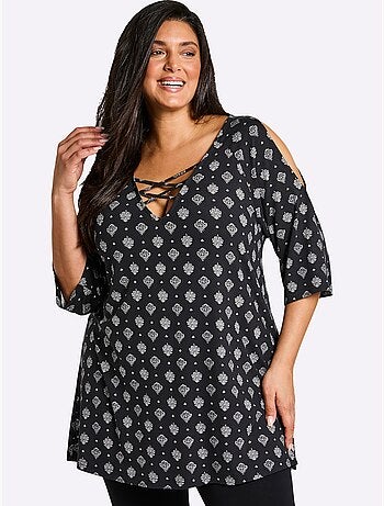 T-shirt Long - Taille Standard - Sheego