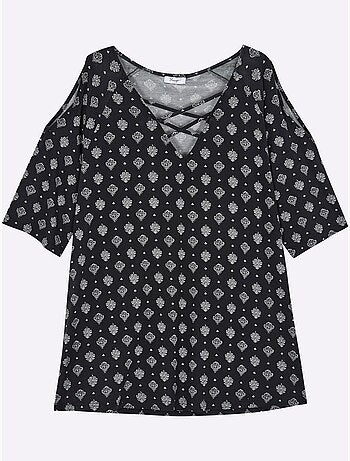 T-shirt Long - Taille Standard - Sheego