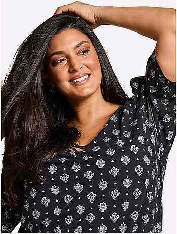 T-shirt Long - Taille Standard - Sheego