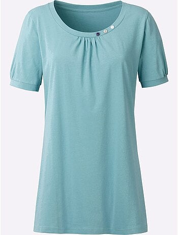T-shirt long coupe longue affinante - taille standard - moda vilona