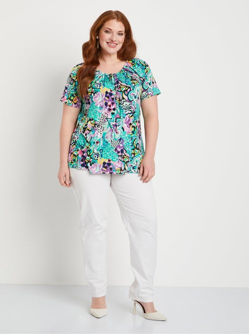 T-shirt long ample imprimé - Kiabi T-shirt long ample imprimé - Kiabi