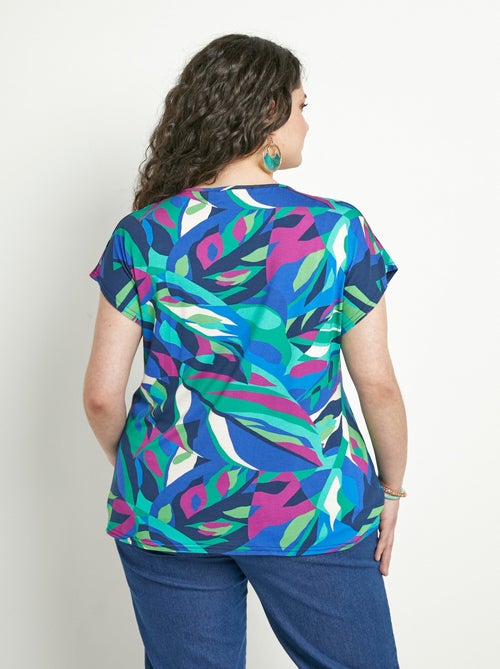 T-shirt long col rond uni ou imprimé manches courtes - Kiabi T-shirt long col rond uni ou imprimé manches courtes - Kiabi