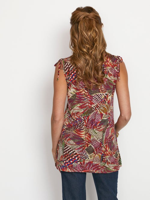 T-shirt long coupe débardeur - Kiabi