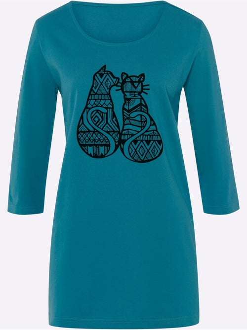 T-shirt Long Coupe En A - Taille Standard - Moda Vilona - Kiabi T-shirt Long Coupe En A - Taille Standard - Moda Vilona - Kiabi