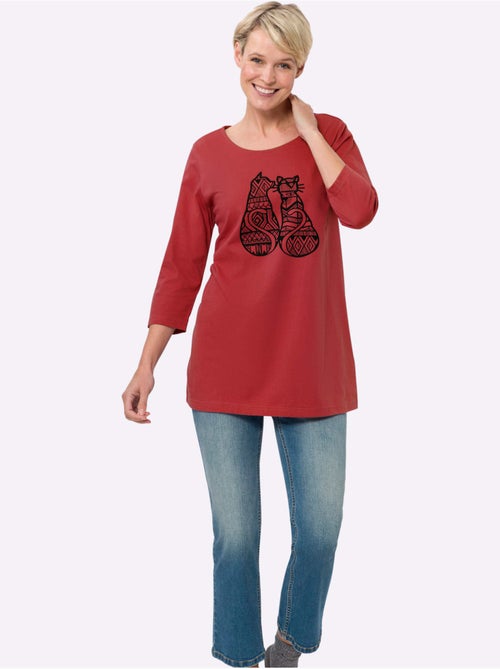 T-shirt Long Coupe En A - Taille Standard - Moda Vilona - Kiabi T-shirt Long Coupe En A - Taille Standard - Moda Vilona - Kiabi
