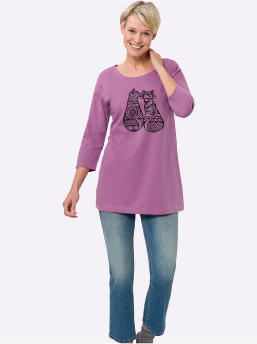 T-shirt Long Coupe En A - Taille Standard - Moda Vilona - Kiabi T-shirt Long Coupe En A - Taille Standard - Moda Vilona - Kiabi