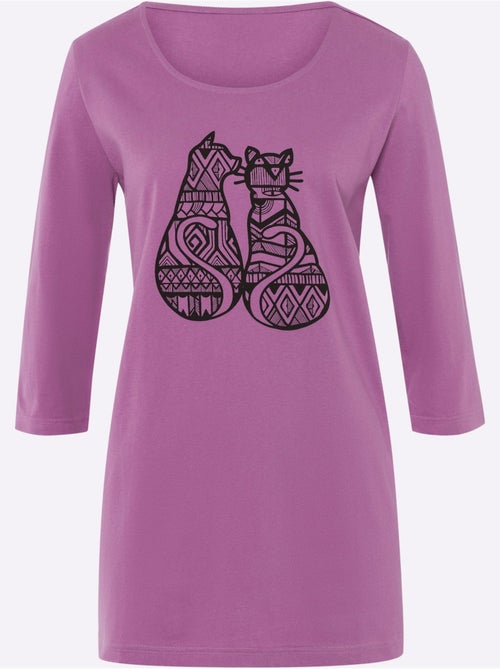 T-shirt Long Coupe En A - Taille Standard - Moda Vilona - Kiabi T-shirt Long Coupe En A - Taille Standard - Moda Vilona - Kiabi
