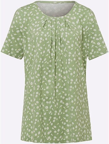 T-shirt Long Coupe En A - Taille Standard - Moda Vilona