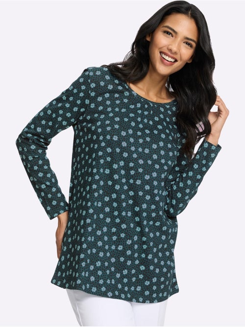 T-shirt long coupe en a affinante - taille standard - moda vilona - Kiabi T-shirt long coupe en a affinante - taille standard - moda vilona - Kiabi