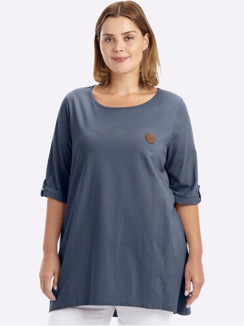 T-shirt Long Coupe évasée - Taille Standard - Sheego - Kiabi