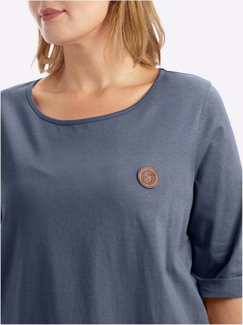 T-shirt Long Coupe évasée - Taille Standard - Sheego - Kiabi