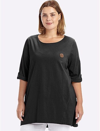 T-shirt Long Coupe évasée - Taille Standard - Sheego