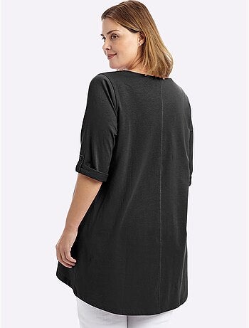 T-shirt Long Coupe évasée - Taille Standard - Sheego