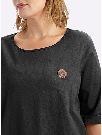 T-shirt Long Coupe évasée - Taille Standard - Sheego