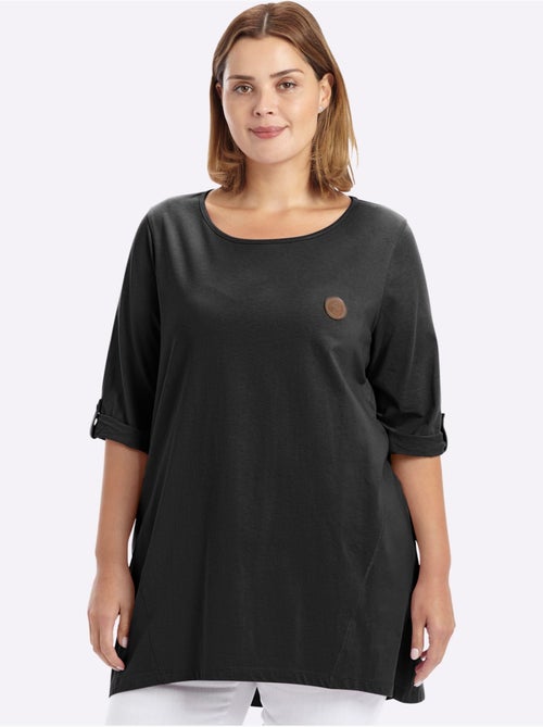 T-shirt Long Coupe évasée - Taille Standard - Sheego - Kiabi