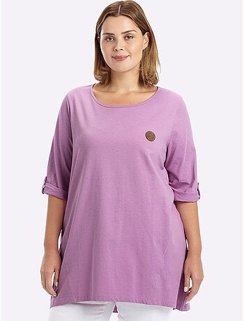 T-shirt Long Coupe évasée - Taille Standard - Sheego
