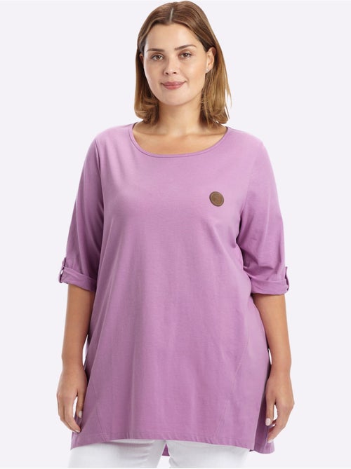 T-shirt Long Coupe évasée - Taille Standard - Sheego - Kiabi