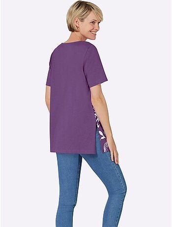 T-shirt Long Coupe Longue Affinante - Taille Standard - Moda Vilona