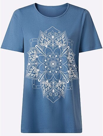 T-shirt Long Coupe Longue Affinante - Taille Standard - Moda Vilona
