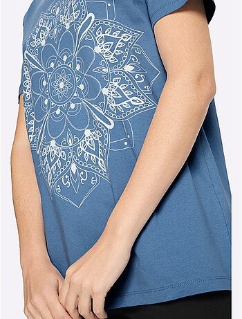 T-shirt Long Coupe Longue Affinante - Taille Standard - Moda Vilona