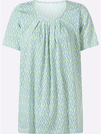 T-shirt Long Coupe Longue Affinante - Taille Standard - Moda Vilona