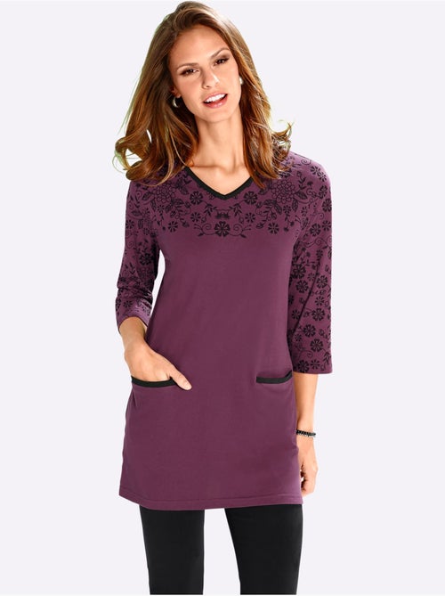 T-shirt long coupe longue affinante - taille standard - moda vilona - Kiabi T-shirt long coupe longue affinante - taille standard - moda vilona - Kiabi