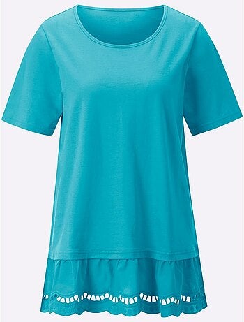 T-shirt Long Coupe Longue Affinante - Taille Standard - Moda Vilona
