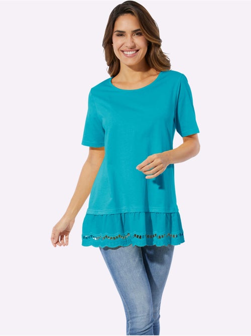 T-shirt Long Coupe Longue Affinante - Taille Standard - Moda Vilona - Kiabi T-shirt Long Coupe Longue Affinante - Taille Standard - Moda Vilona - Kiabi