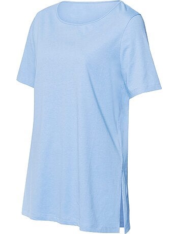 T-shirt Long Coupe Longue Et Dissimulante - Taille Standard - Moda Vilona