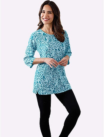T-shirt Long Coupe Longue Tendance - Taille Standard - Moda Vilona