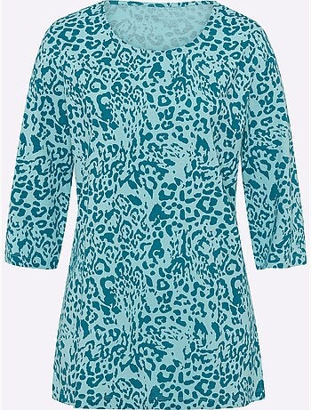 T-shirt Long Coupe Longue Tendance - Taille Standard - Moda Vilona