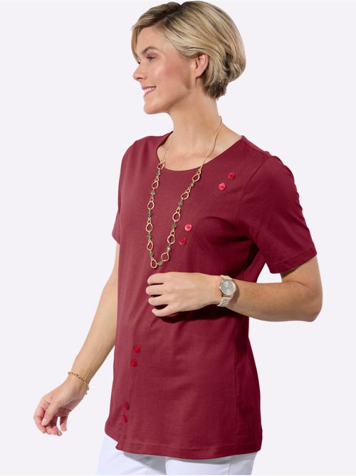 T-shirt long en coton avec col rond et manches courtes - Taille standard - Witt - Kiabi T-shirt long en coton avec col rond et manches courtes - Taille standard - Witt - Kiabi