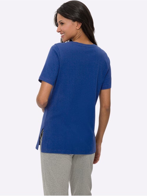 T-shirt Long Fentes Sur Les Côtés - Taille Standard - Moda Vilona - Kiabi T-shirt Long Fentes Sur Les Côtés - Taille Standard - Moda Vilona - Kiabi
