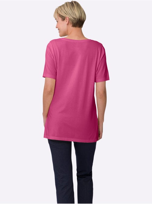 T-shirt Long Fentes Sur Les Côtés - Taille Standard - Moda Vilona - Kiabi T-shirt Long Fentes Sur Les Côtés - Taille Standard - Moda Vilona - Kiabi
