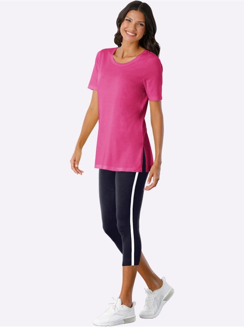 T-shirt Long Fentes Sur Les Côtés - Taille Standard - Moda Vilona - Kiabi T-shirt Long Fentes Sur Les Côtés - Taille Standard - Moda Vilona - Kiabi