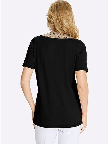 T-shirt Long Imprimé Animal - Taille Standard - Moda Vilona