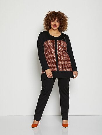 T-shirt long imprimé fantaisie