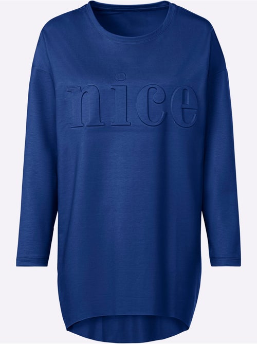 T-shirt Long Inscription Tendance - Taille Standard - Helline - Kiabi