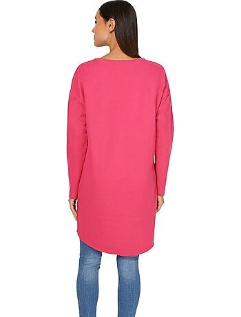 T-shirt Long Inscription Tendance - Taille Standard - helline