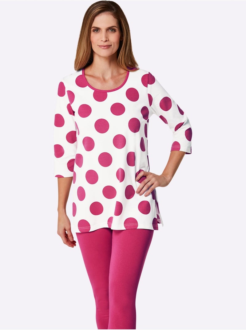 T-shirt Long Jersey Fin - Taille Standard - Witt Ecru - Kiabi