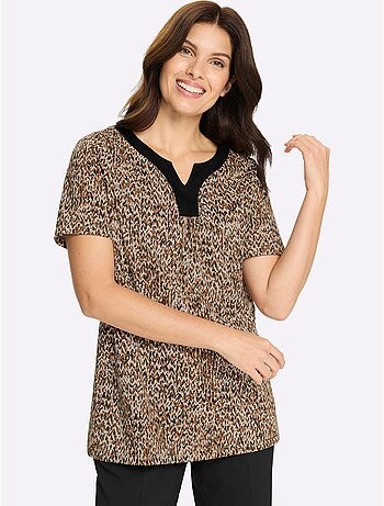 T-shirt Long Jolie Coupe Longue Moderne - Taille Standard - Moda Vilona