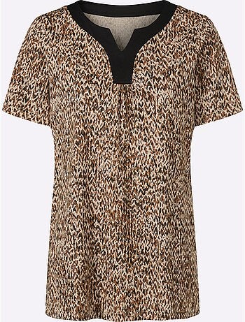 T-shirt Long Jolie Coupe Longue Moderne - Taille Standard - Moda Vilona